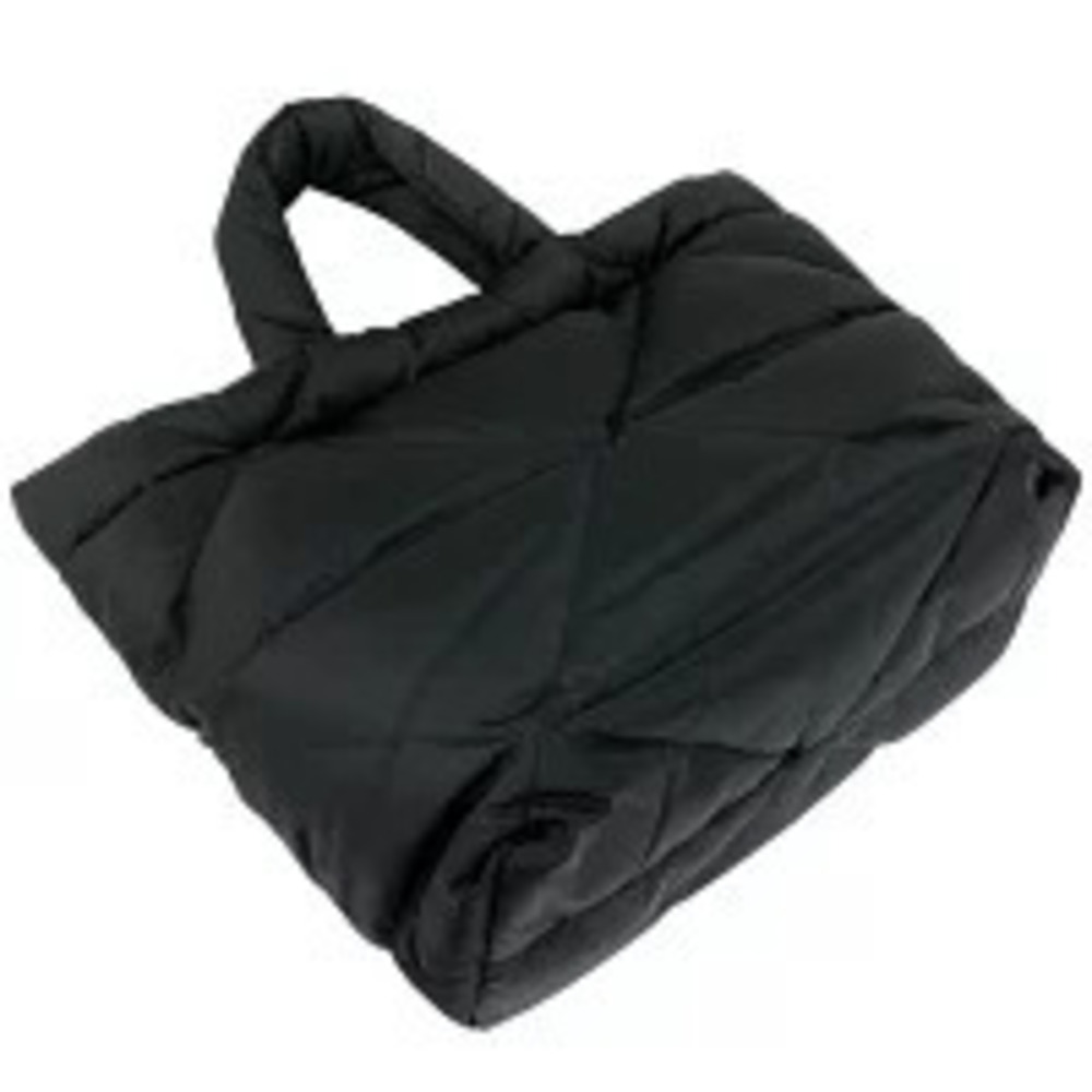 Prada Plate Tessuto Bag Black Nero Padded Re Tote Black